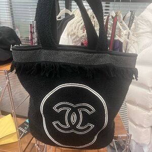 Chanel Black and White Tote Bag